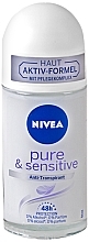 Dezodorant-antyperspirant w kulce - NIVEA Pure And Sensitive Anti-Transpirant  — Zdjęcie N1