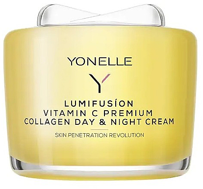 Kolagenowy krem do twarzy na dzień i noc z witaminą C - Yonelle Lumifusion Vitamin C Premium Collagen Day & Night Cream — Zdjęcie N1