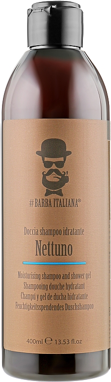 Nawilżający szampon i żel pod prysznic - Barba Italiana Nettuno Shampoo And Shower Gel — Zdjęcie N1