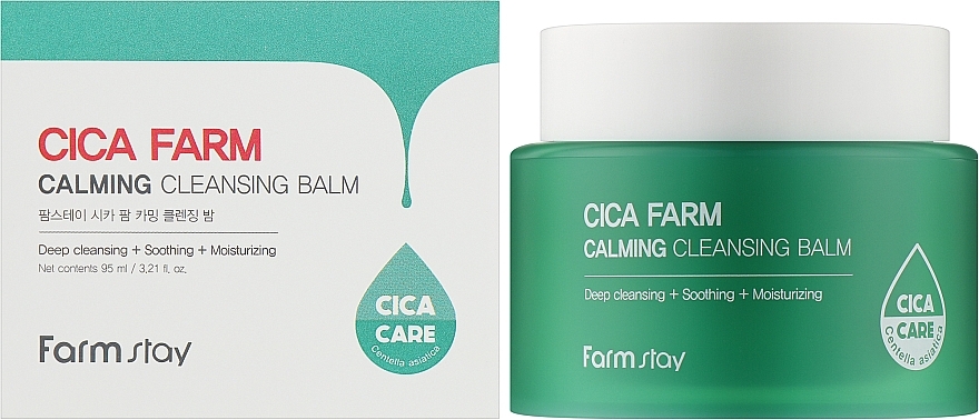 Oczyszczający balsam do twarzy - FarmStay Cica Farm Calming Cleansing Balm — Zdjęcie N2