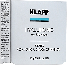 Podkład w gąbce cushion - Klapp Hyaluronic Color & Care Cushion Refill — Zdjęcie N2
