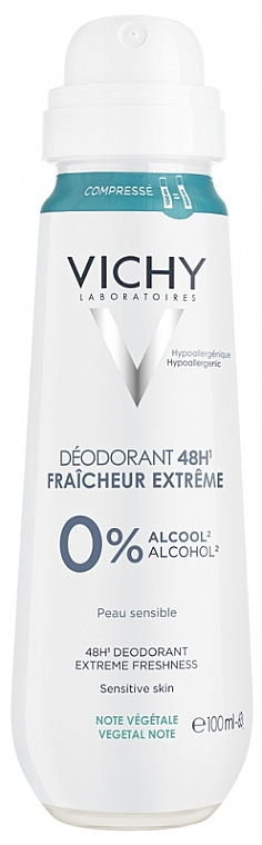 Dezodorant w sprayu dla mężczyzn - Vichy 48HR Deodorant Extreme Freshness Spray — Zdjęcie N1