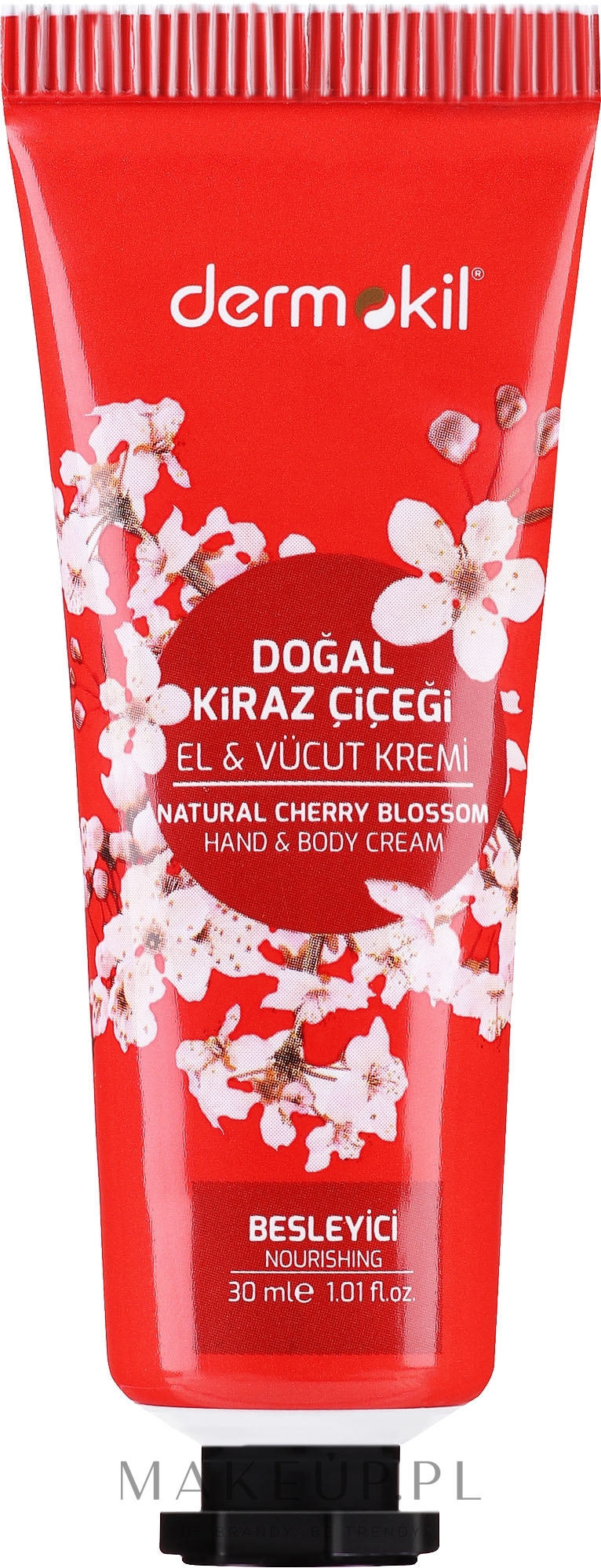 Krem do rąk i ciała z kwiatem wiśni - Dermokil Hand & Body Cream With Cherry Blossom — Zdjęcie 30 ml
