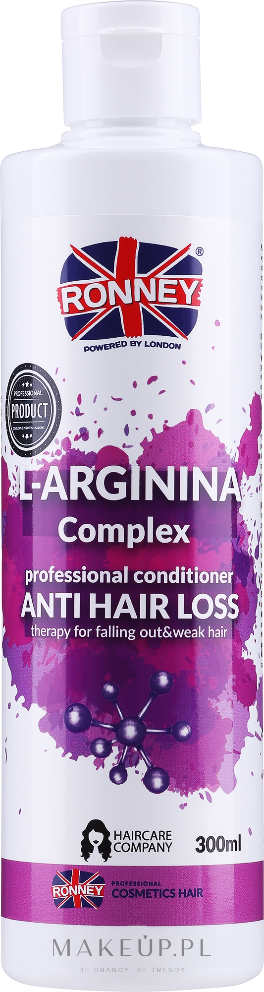 Odżywka przeciw wypadaniu włosów - Ronney Professional L-Arginina Anti Hair Loss Conditioner — Zdjęcie 300 ml
