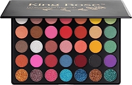Profesjonalna paleta cieni do powiek, 35 kolorów - King Rose Professional Make Up — Zdjęcie N1