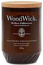 Świeca zapachowa w szklance - Woodwick ReNew Collection Tomato Leaf & Basil Jar Candle — Zdjęcie N1