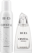Bi-Es Crystal - Zestaw (edp 100 ml + deo 150 ml) — Zdjęcie N2