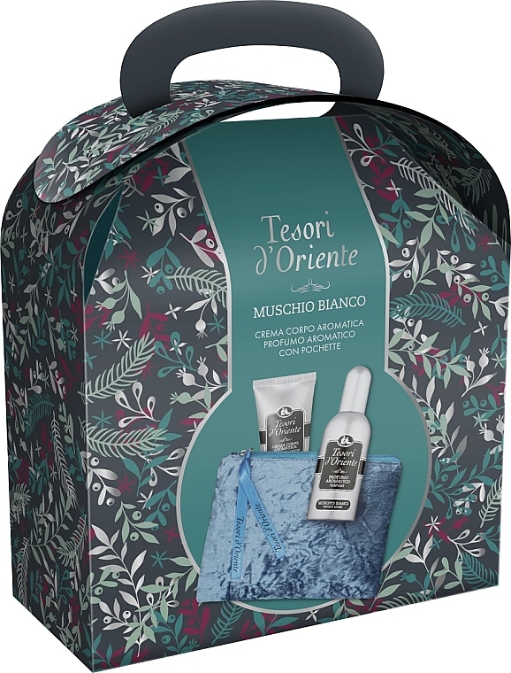 Tesori D`Oriente Set, White Musk - Zestaw  (edp/100ml + b/cr/75ml + bag/1pc)  — Zdjęcie N1