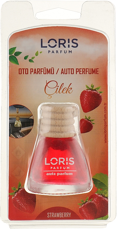Zawieszka zapachowa do samochodu Truskawka - Loris Parfum — Zdjęcie N1
