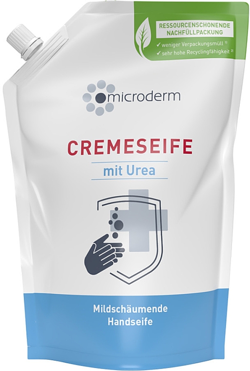 Kremowe mydło do rąk z mocznikiem - Microderm Cream Soap With Urea (zapas) — Zdjęcie N1