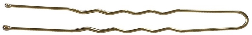 Wsuwki do włosów, złote - Lussoni Wavy Hair Pins 6.5 cm Golden — Zdjęcie N1