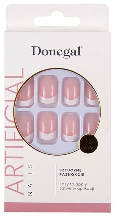Zestaw sztucznych paznokci, 24 szt. - Donegal Artificial Nails 3117 — Zdjęcie N1