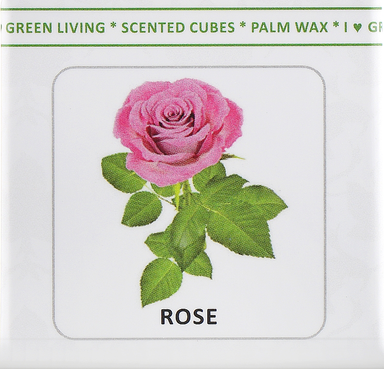 Wosk do kominka Róża - Scented Cubes Rose Candle — Zdjęcie N2