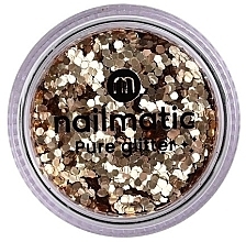 Brokat do zdobienia paznokci - Nailmatic Pure Glitter Large Gold Glitter — Zdjęcie N1