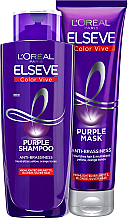 Szampon tonizujący do włosów rozjaśnianych i srebrzystych - L'Oreal Paris Elseve Purple — Zdjęcie N3