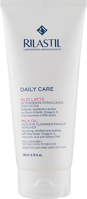 Mleczko oczyszczające do normalnej, wrażliwej i delikatnej skóry twarzy - Rilastil Daily Care Olio Latte — Zdjęcie N1