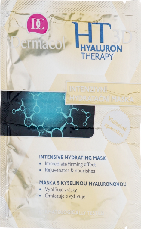 Nawilżająca maska do twarzy - Dermacol Hyaluron Therapy 3D Intensive Hydrating Mask — фото N1