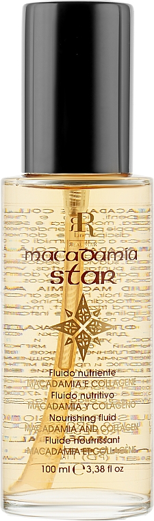 Odżywczy fluid do włosów z olejem makadamia i kolagenem - RR Line Macadamia Star — Zdjęcie N4