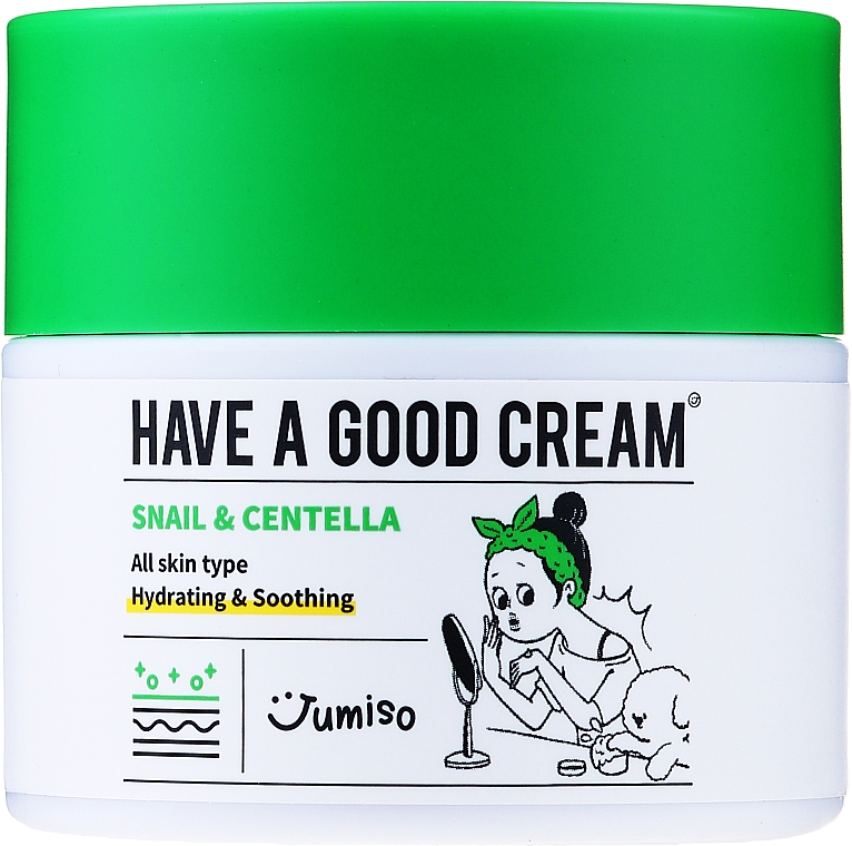 Rewitalizujący krem ​​do twarzy - HelloSkin Jumiso Have A Good Cream Snail & Centella — Zdjęcie N1
