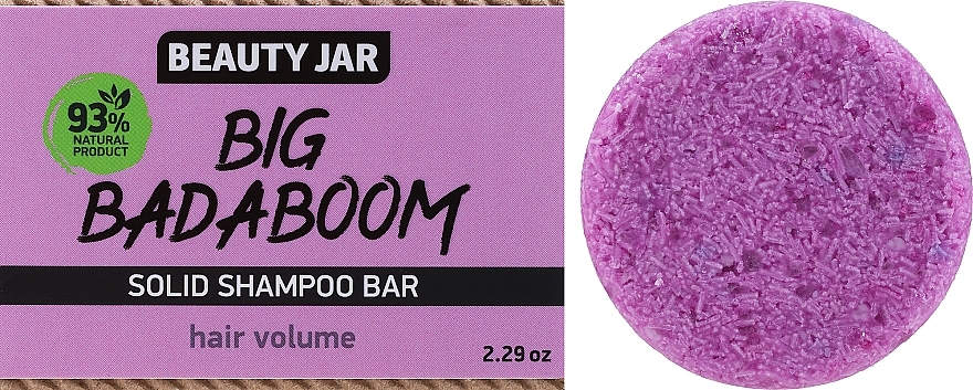 Szampon w kostce - Beauty Jar Big Badaboom Solid Shampoo Bar — Zdjęcie N1