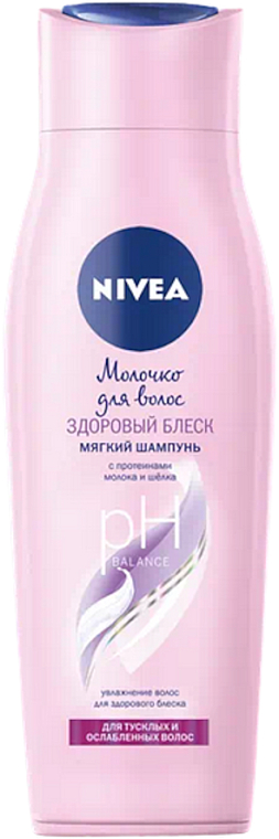 Szampon pielęgnujący do włosów matowych i zmęczonych - NIVEA Hair Milk Natural Shine