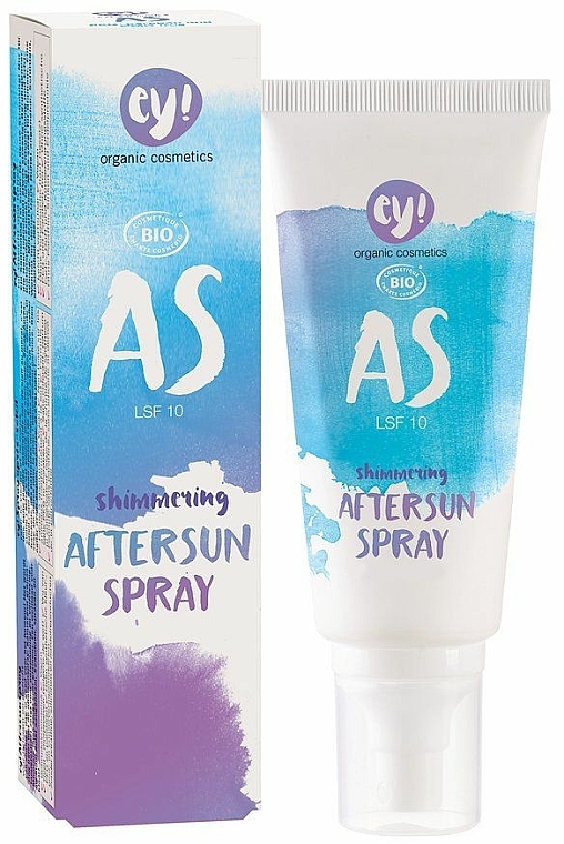 Spray do opalania ciała SPF 10 - Ey! Organic Cosmetics Shimmering Aftersunspray Spray — Zdjęcie N1