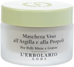 Maseczka do twarzy Glinka i propolis - L'Erbolario Maschera Viso all' Argilla e alla Propoli — Zdjęcie N2