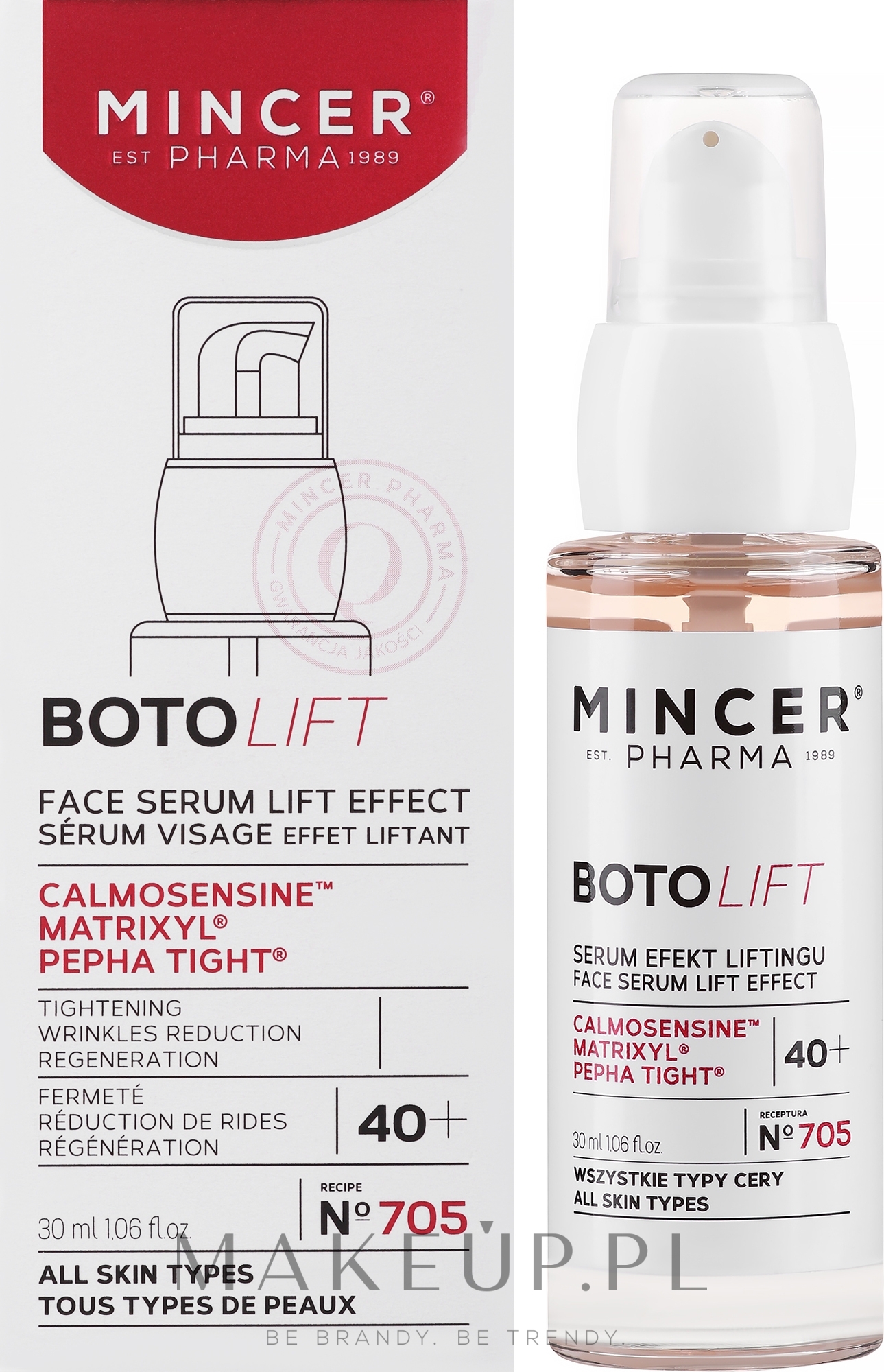 Liftingujące serum do twarzy - Mincer Pharma Boto Lift X N°705 — Zdjęcie 30 ml