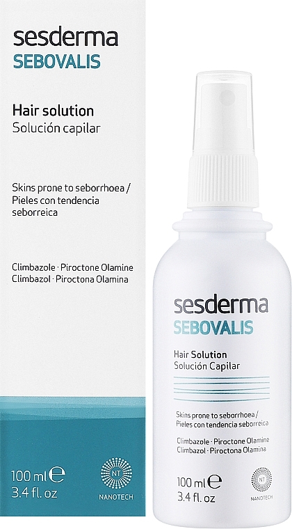 Preparat do włosów zwalczający łupież - SesDerma Laboratories Sebovalis Hair Solution — Zdjęcie N2