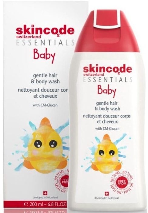 Delikatny żel dla dzieci do mycia twarzy i włosów - Skincode Baby Gentle Hair & Body Wash — Zdjęcie N1