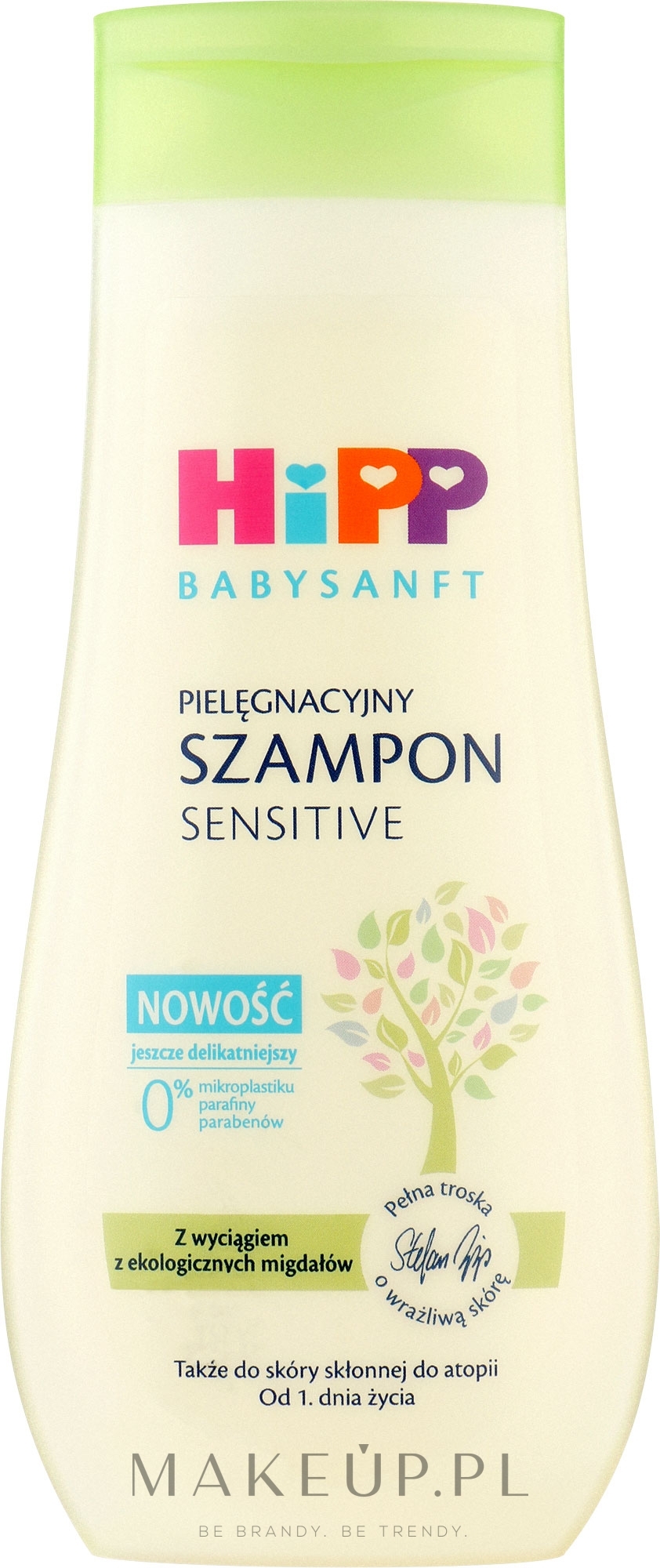 Szampon pielęgnacyjny z wyciągiem z ekologicznych migdałów - Hipp BabySanft Sensitive Shampoo — Zdjęcie 200 ml
