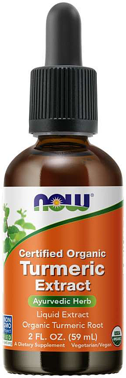 Organiczny ekstrakt z kurkumy - Now Foods Turmeric Extract — Zdjęcie N1