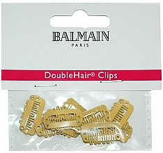 Kup Klipsy do przedłużania włosów, beżowe, 10 szt. - Balmain Paris Hair Couture Double Hair Clips Beige