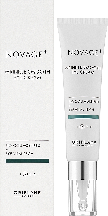 Przeciwzmarszczkowy krem ​​pod oczy - Oriflame Novage+ Wrinkle Smooth Eye Cream — Zdjęcie N2