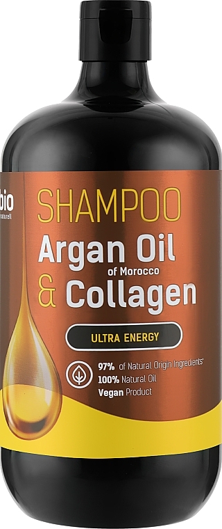 PRZECENA! Szampon do włosów z olejem arganowym i kolagenem - Bio Naturell Argan Oil of Morocco & Collagen Ultra Energy Shampoo * — Zdjęcie N3