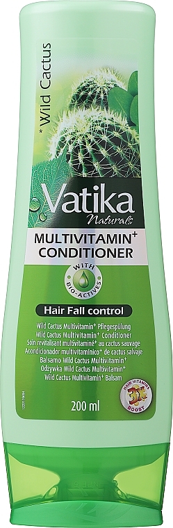 Odżywka przeciw łamaniu się włosów z dzikim kaktusem - Dabur Vatika Wild Cactus Anti-Breakage Conditioner — Zdjęcie N1