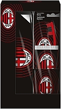 Kup Zestaw - Naturaverde Football Teams Milan Oral Care Set (toothbrush/1pc + toothpaste/75ml + acc/2pcs)