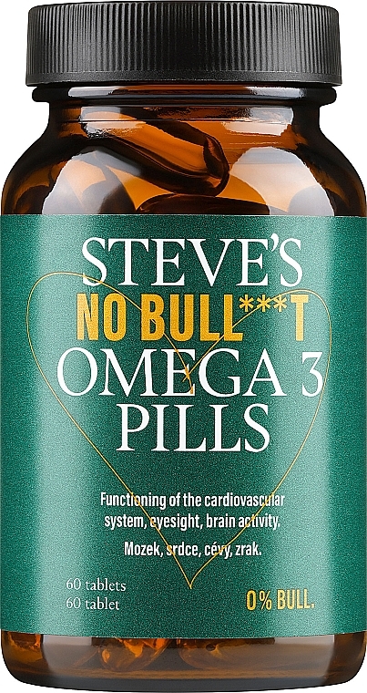 Suplement diety - Steve?s No Bull***t Omega 3 Pills — Zdjęcie N1