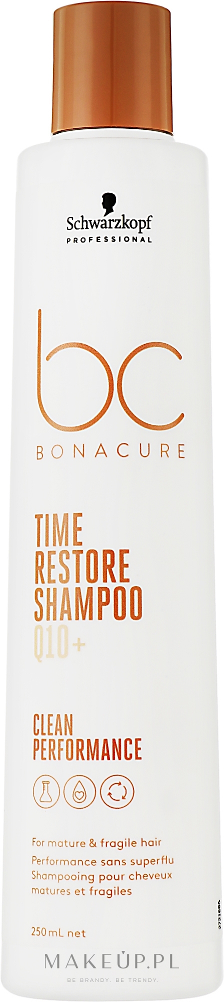 Szampon do włosów - Schwarzkopf Professional Bonacure Time Restore Shampoo Q10+ — Zdjęcie 250 ml