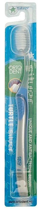 Szczoteczka do zębów, srebrna - Orto-Dent Midi Toothbrush — Zdjęcie N1