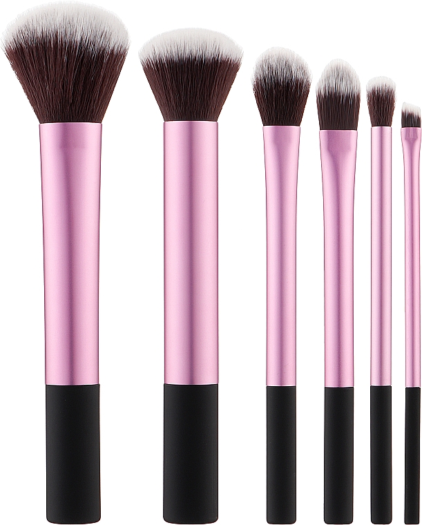 Zestaw pędzli do makijażu, 6 szt. - Tools For Beauty Set Of 6 Make-Up Brushes 