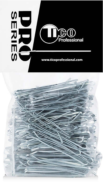 Wsuwki do włosów, 40mm, srebrne - Tico Professional — Zdjęcie N2