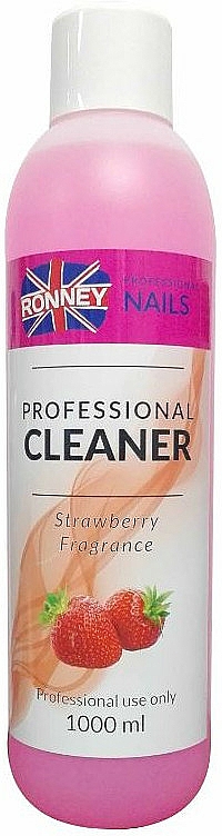 Płyn do odtłuszczania paznokci Truskawka - Ronney Professional Nail Cleaner Strawberry — Zdjęcie N4