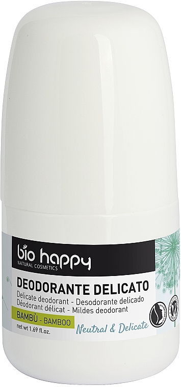 Dezodorant do ciala Bambus - Bio Happy Neutral & Delicate Roll-On Deodorant Bamboo — Zdjęcie N1