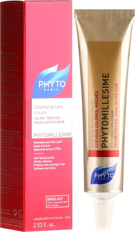 Pielęgnujący krem myjący do włosów farbowanych - Phyto Phytomillesime Cleansing Care Cream — Zdjęcie N1