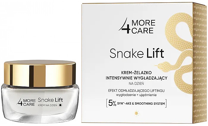 Intensywnie wygładzający krem ​​na dzień do twarzy - More4Care Snake Lift Intensively Smoothing Day Cream — Zdjęcie N1
