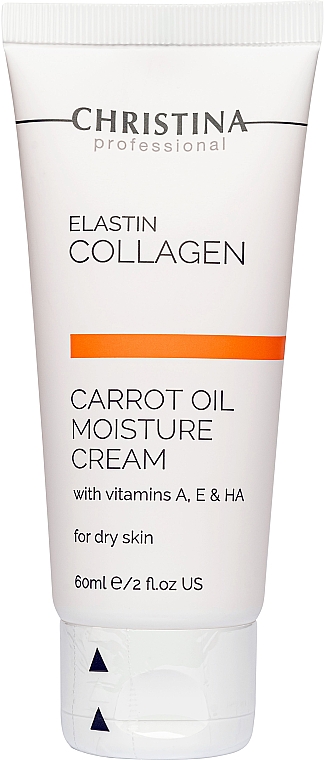 Nawilżający krem do suchej skóry - Christina Elastin Collagen Carrot Oil Moisture Cream — Zdjęcie N1