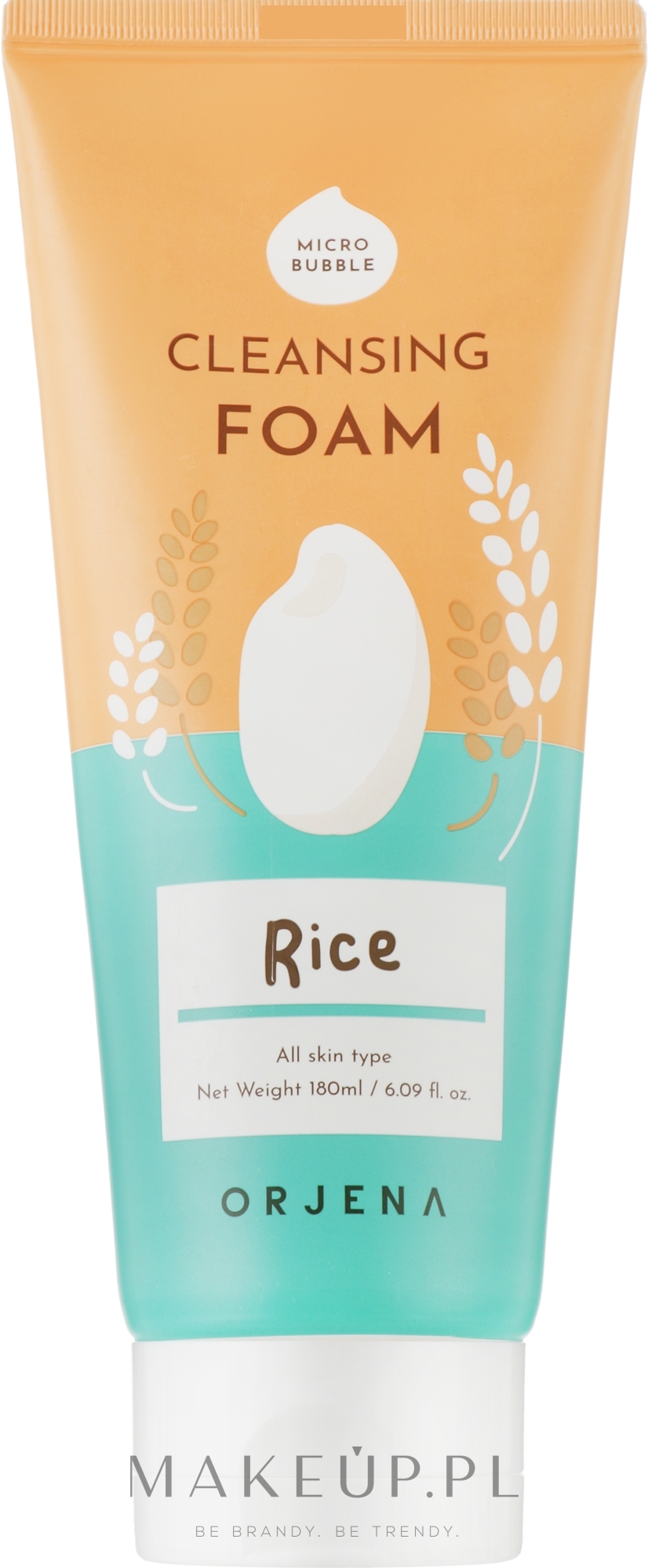 Oczyszczająca pianka do twarzy z ryżem - Orjena Cleansing Foam Rice — Zdjęcie 180 ml