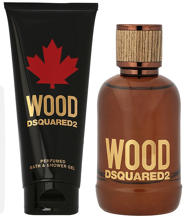 Dsquared2 Wood Pour Homme - Zestaw (edt 100 ml + sh/gel 100 ml + card/case 1 pcs) — Zdjęcie N2