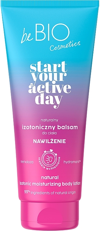 Nawilżający balsam izotoniczny do ciała - BeBio Start Your Active Day Body Lotion — Zdjęcie N1